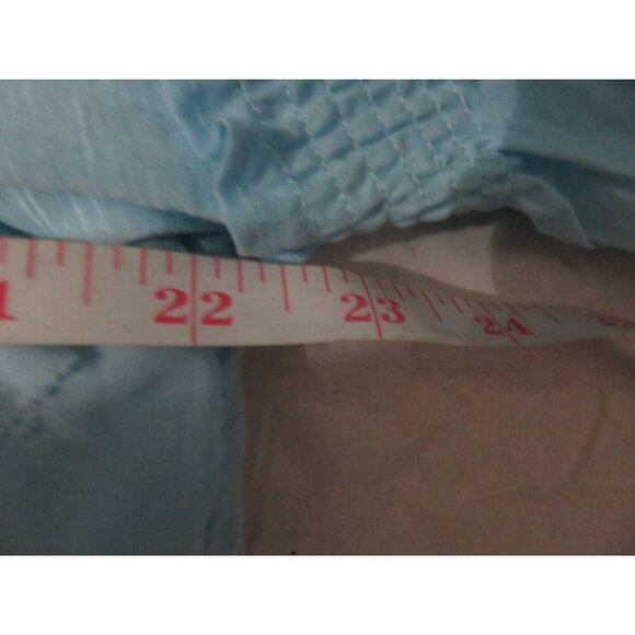 BOGO RXB Woman Light Pastel Blue Floral Embossed 3/4 ruffle Sleeve Flowy top 1X - Picture 8 of 9